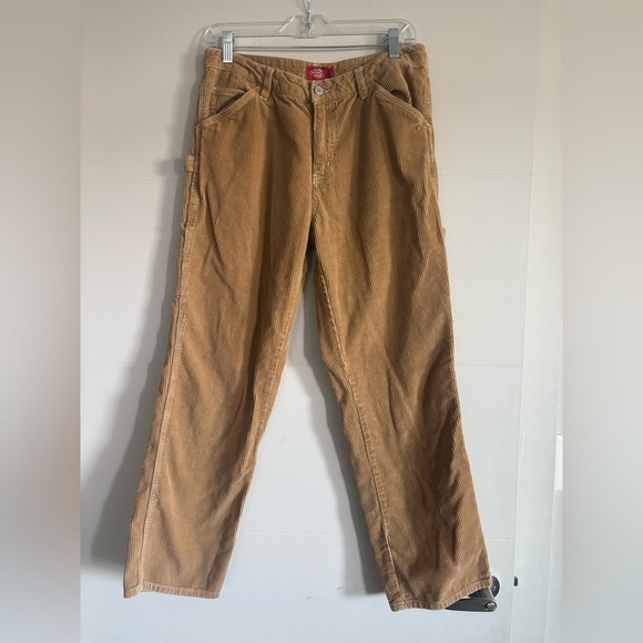 Dickies Tan Corduroy Jumpsuit Straight-Leg Design - Picture 1 of 6